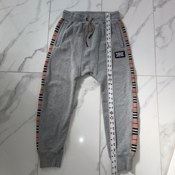 Burberry London Check Panel Cotton Jogging Joggers Pant Boys Size 12 - Picture 14 of 16